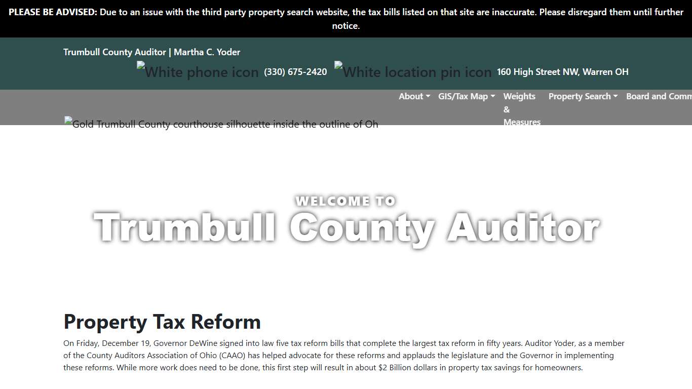 Home - Auditor Trumbull County